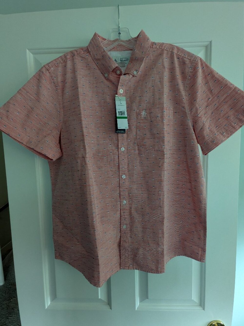 Penguin Short Sleeve Men's Shirt - Size L - NWT